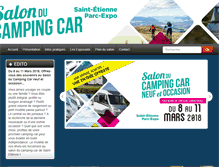Tablet Screenshot of campingcar-saint-etienne.fr